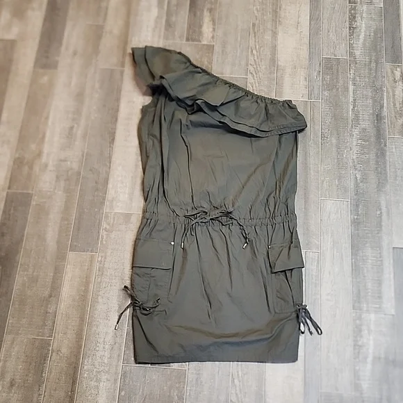 Mode International brand cargo style one shoulder dress - Picture 6 of 10